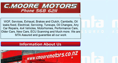 Desktop Screenshot of cmooremotors.co.nz